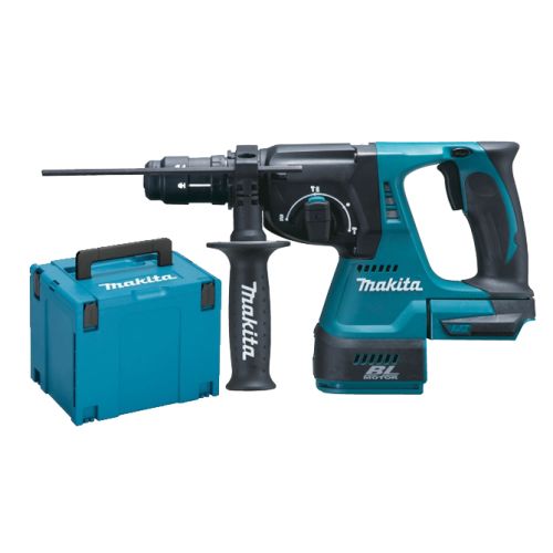 Perfo-burineur SDS Plus 18V (sans batterie ni chargeur) en coffret MAKPAC - MAKITA - DHR243ZJ pas cher