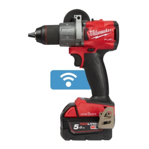 Perceuse visseuse 18 V FUEL M18 ONEDD2-502X 135 Nm avec 2 batteries 5.0 Ah + chargeur M12-18 FC en HD box MILWAUKEE 4933464525 photo du produit