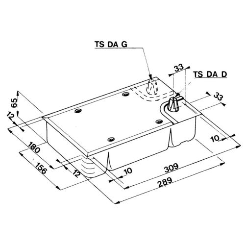 Pivot de sol TSDA-D à arret 90° pour ouverture poussante droite - SEVAX - WA757021 pas cher Secondaire 1 L