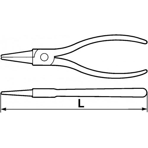 Pince circlips intérieur à becs coudés 90° 19-60mm - SAM OUTILLAGE - 191-17A pas cher Secondaire 1 L