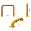 Poteau cylindrique et arceau de protection H 900 mm STOCKMAN W145 photo du produit Secondaire 1 S