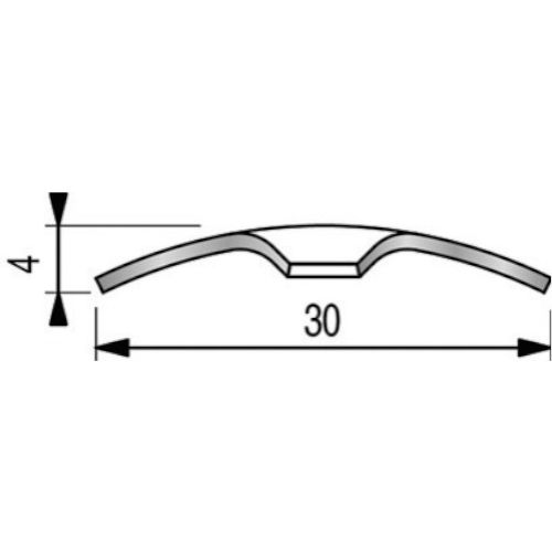Bande seuil laiton à vis 0,93mm - DINAC - 2023020 pas cher Secondaire 1 L