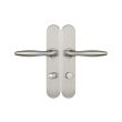 Ensemble sur plaques série JADE 1594 acier type condamnation finition inox - HERACLES - B-INOX-SP22 pas cher