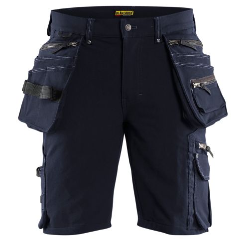 Short X1900 stretch 4D poches flottantes marine foncé/noir T38 - BLÅKLÄDER - 198816448699C44 pas cher