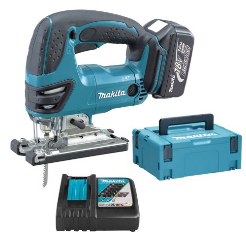 Scie sauteuse LXT 18 V + 2 batteries 3 Ah + chargeur en coffret MAKPAC MAKITA DJV180RFJ photo du produit