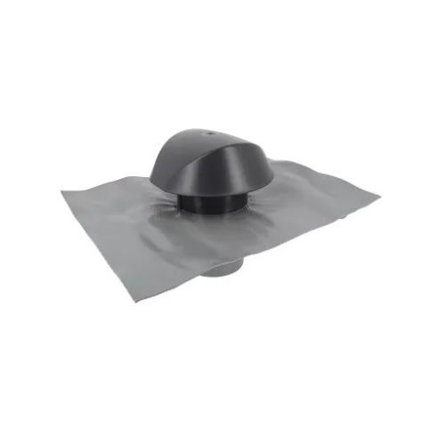 Chapeau de ventilation D100 anthracite avec collerette d'&eacute;tanch&eacute;it&eacute; NICOLL  VVE10A photo du produit