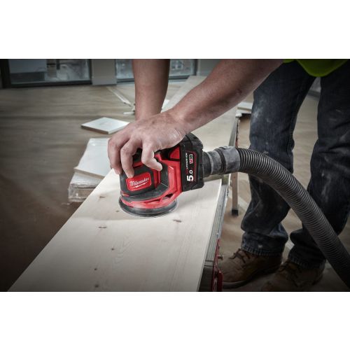 Ponceuse orbitale excentrique 18 V M18 BOS125-502B 125 mm + 2 batteries 5 Ah + chargeur MILWAUKEE 4933464229 photo du produit Secondaire 7 L