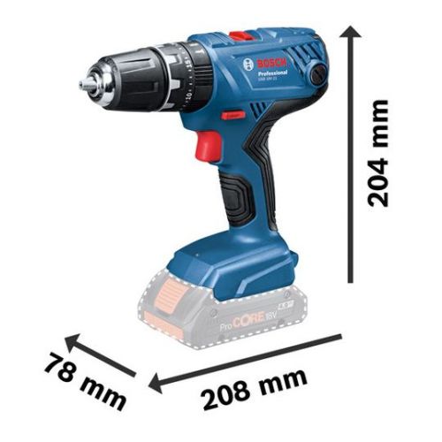 Perceuse à percussion 18 V GSB 18V-21 + 2 batteries 2 Ah + chargeur GAL 18V-40 en coffret L-BOXX BOSCH 06019H1107 photo du produit Secondaire 1 L