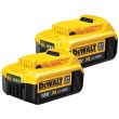 Pack de 2 batteries Dewalt 18 V - 4.0 Ah Li-Ion XR DCB182 photo du produit