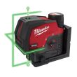 Niveau laser vert 2 lignes 12 V M12™ M12 CLLP-0C (sans batterie ni chargeur) avec aplomb + coffret MILWAUKEE 4933478101 photo du produit Secondaire 2 S