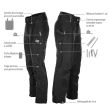 Pantalon de travail HARPOON METALLO en Moleskine noir T36 - TSD BOSSEUR - 11279-001 pas cher Secondaire 1 S