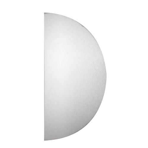 Plaque demi lune adhésive aluminium argent 300x150mm - DUVAL - 11-0102-1630 pas cher Principale L