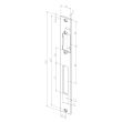 Têtière 691 HZF ProFix 2 inox (longue) pour porte en métal EFF-EFF 06-----69135-01 photo du produit Secondaire 1 S