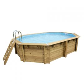 Piscine OCEA 355 x 550 H 120 cm liner bleu 75/100 UBBINK 7504592 photo du produit Principale M