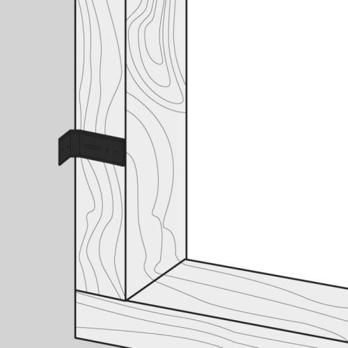 Equerre de fixation 70x70x35x2mm renforcée - TORBEL - J505170 pas cher Secondaire 2 L