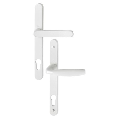 Ensemble sur plaque carr&eacute; 8mm &agrave; montage rapide entraxe 92mm New York type CLE I &agrave; saillie r&eacute;duite finition blanc - HOPPE - 3397939 pas cher