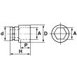 Douille à chocs 1/2'' courte 6 pans 11mm - SAM OUTILLAGE - NS-11 pas cher Secondaire 1 S