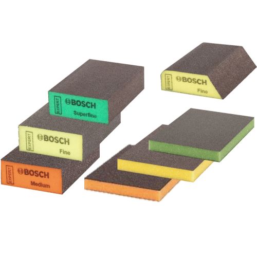 Éponge abrasive pavé Expert 69x97x26mm fin expert pour ponçage en mousse - BOSCH - 2608901170 pas cher