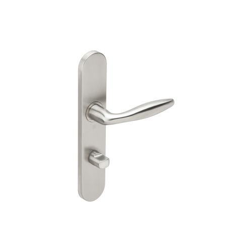 Ensemble sur plaques série JADE 1594 acier type condamnation finition inox - HERACLES - B-INOX-SP22 pas cher Secondaire 5 L