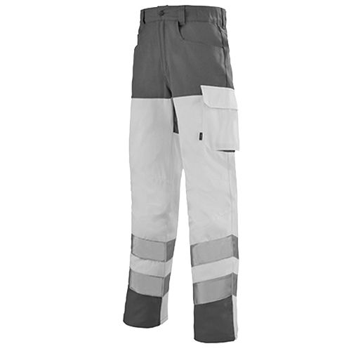 Pantalon de travail haute visibilit&eacute; IRIS WORK VISION 2 jaune fluo/bleu azur T5 - LAFONT - LA-1HVNXCP-6-592-5 pas cher