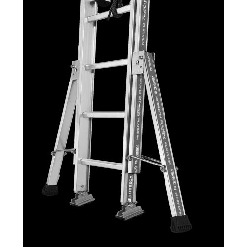 Échelle PLATINIUM 500 coulisse à corde 2 plans 5m98 - TUBESCA-COMABI - 2532313 pas cher Secondaire 11 L