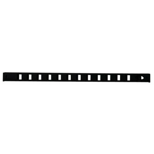 Grille glissi&egrave;re 375x22mm noir - RENSON - 17373 pas cher