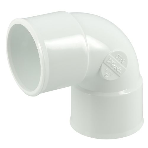 Coude simple femelle femelle 87°30 D40 blanc NICOLL CH88B photo du produit Principale L
