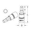 Douille tournevis 6 pans ULTIMATE® 1/4 pouce longueur 37 mm diamètre embout 2,5 mm KS TOOLS 922.1460 photo du produit Secondaire 1 S