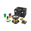 Niveau laser rotatif vert à double pente 18V + 1 batterie 2Ah + chargeur + coffret Tstak DEWALT DCE079D1G-QW photo du produit