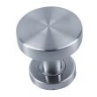 Bouton de porte inox brossé rond plat diamètre 70 mm Héraclès B-INOX-BP04 photo du produit Secondaire 1 S