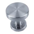 Bouton de porte inox rond plat diamètre 70mm - HERACLES - B-INOX-BP04 pas cher