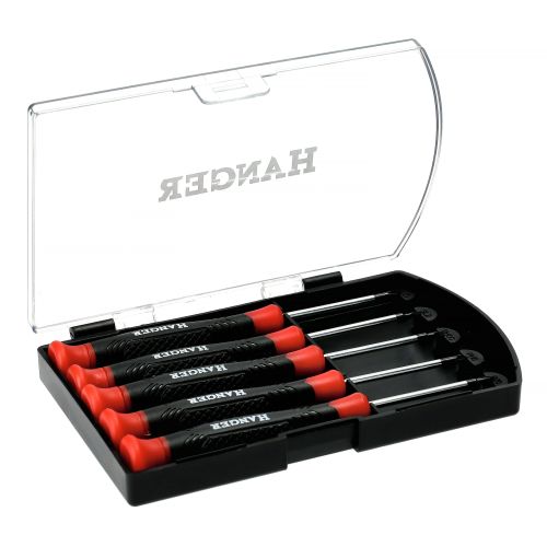 Jeu de 5 tournevis de pr&eacute;cision micro HANGER 133092 photo du produit Secondaire 2 L