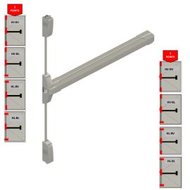 Fermeture anti-panique TOUCH BAR La Croisée DS 2/3 points longueur 830 mm standard - DS9307-0 photo du produit Principale M
