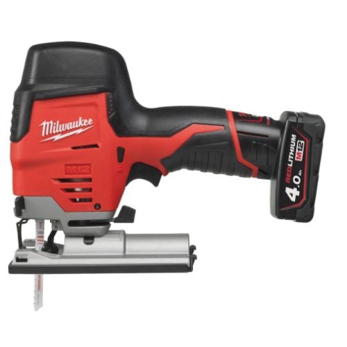 Scies sauteuse poignée pommeau 12 V M12 JS-402B + 2 batteries 4 ah + chargeur + sac de transport MILWAUKEE 4933441700 photo du produit Secondaire 1 L