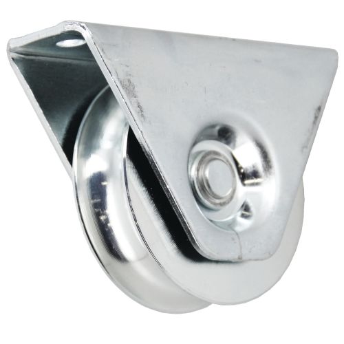 Roue à support externe diamètre 80mm gorge 15mm - FRATELLI COMUNELLO - 327-80 pas cher Principale L