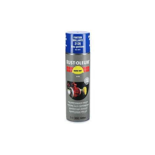 Couche de finition Hard Hat Ral-couleurs bleu gentiane RAL 5010 500ml - RUST-OLEUM - 2126 pas cher Secondaire 1 L