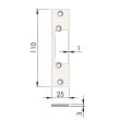 Têtière simple inox ULTIMFIT 120mm profil aluminium / PVC - HERACLES - PCA-918X pas cher Secondaire 1 S