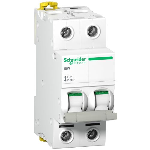 Interrupteur ISW ACTI9 2pôles 63 A 415 VCA SCHNEIDER ELECTRIC A9S65263 photo du produit Principale L