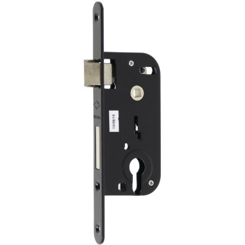 Serrure &agrave; larder MULTIBAT &agrave; profil europ&eacute;en axe 40mm finition noir &agrave; bout rond sans g&acirc;che - JPM - 218300-02-1J pas cher