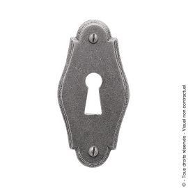 Rosace Bouvet n&deg;1305 cl&eacute; L fer patin&eacute; c&eacute;ment&eacute; longueur 35 mm hauteur 70 mm &ndash; 29151 photo du produit Principale M