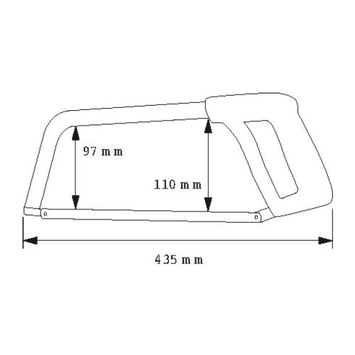 Scie à métaux bi-matière Samsocut® à tension par levier SAM OUTILLAGE 791Z photo du produit Secondaire 1 L