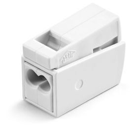 Borne pour luminaires Wago 2 conducteurs 2,5 mm² blanc - 224-112 pas cher Principale M