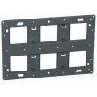 Support universel BATIBOX à vis 2 x 3 / 2 x 6 postes pour Mosaic, Céliane ou Soliroc 08 modules - LEGRAND - 419592 pas cher