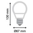 Ampoule LED E27 bulb G45 avec batterie 3 h 7 W 520 lm 6000 K MIIDEX 7495 photo du produit Secondaire 1 S
