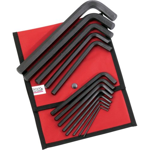 Trousse de 13 clés mâles coudées longues 6 pans en mm - SAM OUTILLAGE - 63-TR13 pas cher Principale L