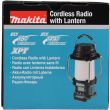 Radio avec lanterne LED LXT 14,4 à 18 V (sans batterie ni chargeur) en boîte en carton MAKITA DMR055 photo du produit Secondaire 19 S
