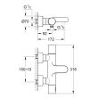 Mitigeur baindouche thermostatique GROHTHERM 3000 COSMOPOLITAN GROHE 34276000 photo du produit Secondaire 1 S