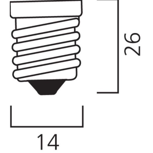 Lampe fluo-compacte MINI-LYNX SPIRAL Fast-Start 827 E14 8 W SYLVANIA 0035219 photo du produit