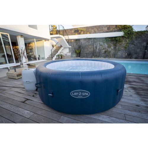 Spa gonflable rond lay-z-spa Milan Airjet Plus - BESTWAY - 60029 pas cher Secondaire 9 L