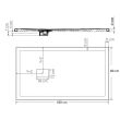 Receveur extra-plat antidérapant KINESURF PIETRA 160x80 découpable KINEDORD1711AD photo du produit Secondaire 1 S